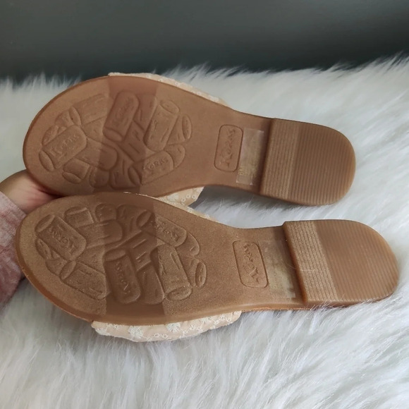 *NIB* Korks Soleil Cream Embroidered Knot Sandal - Picture 5 of 5